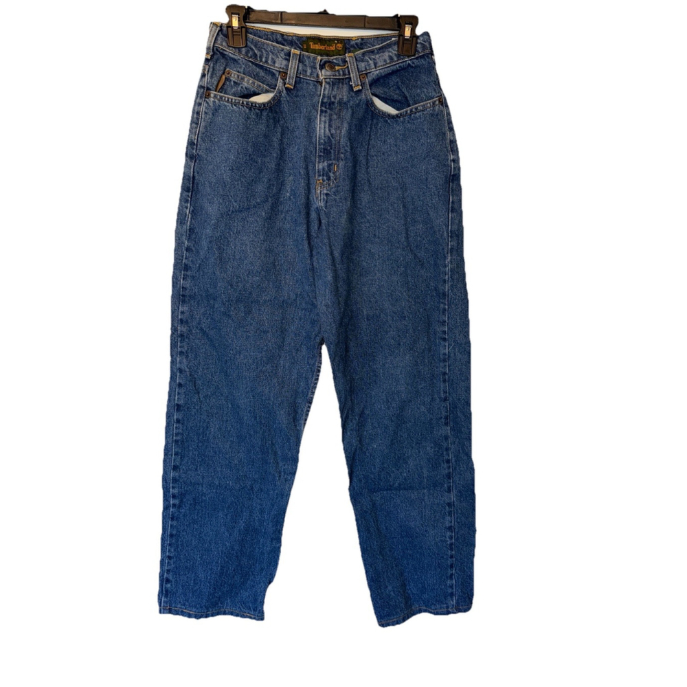 Vintage Timberland Jeans 28x32 High Rise Mom Jeans Tappered Leg 90s Y2k Denim A8